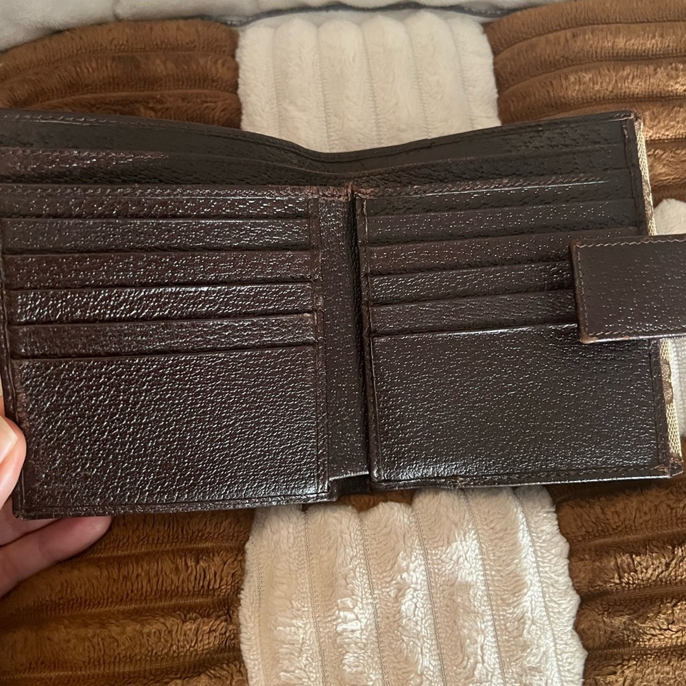 Gucci Brown Monogram Double Snap Compact Wallet - image 7